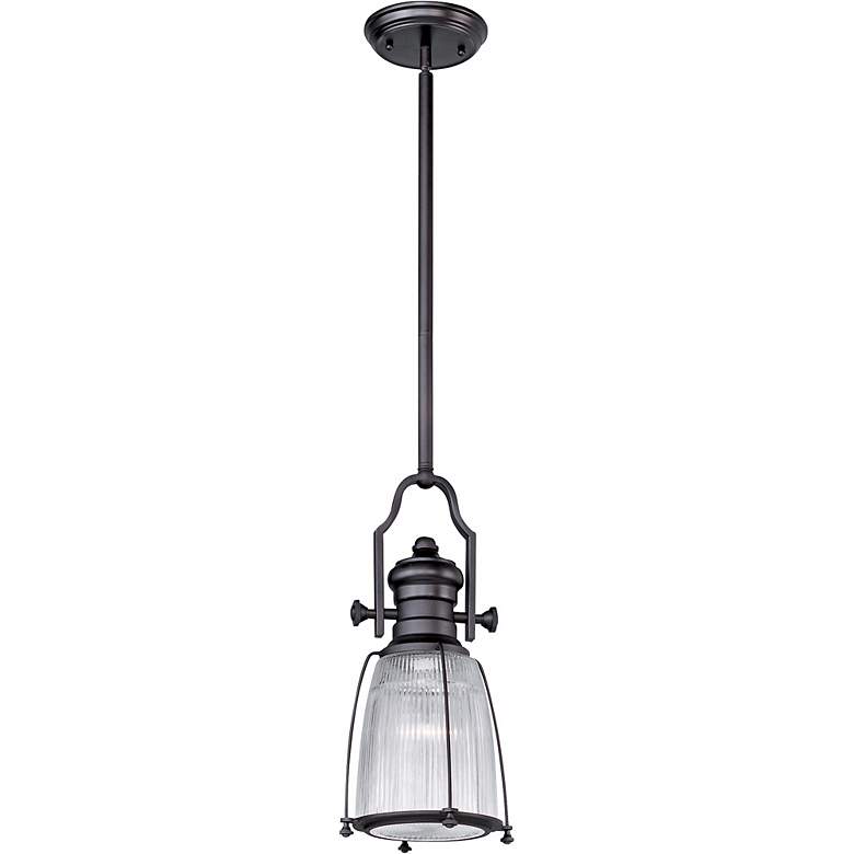 Maxim Hi-Bay 9" Wide Bronze Mini Pendant