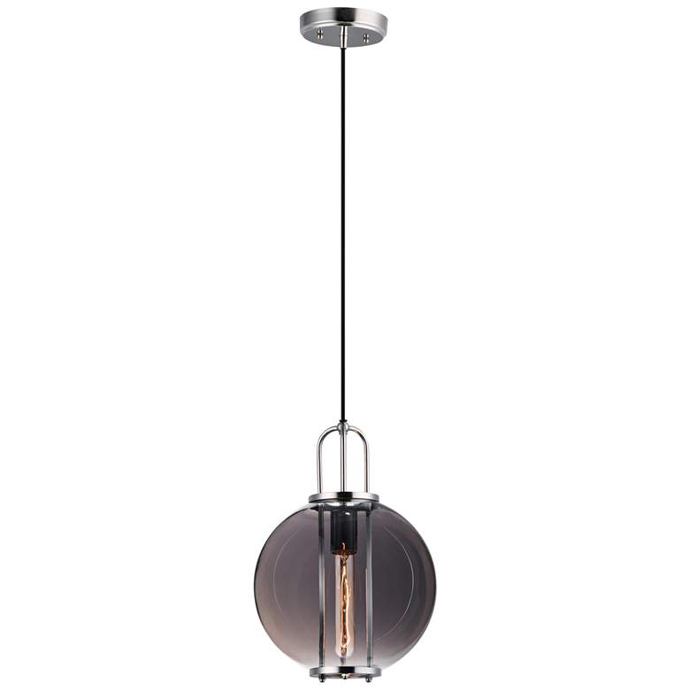 Maxim Minaret 10 1/2" Wide Polished Nickel Mini Pendant