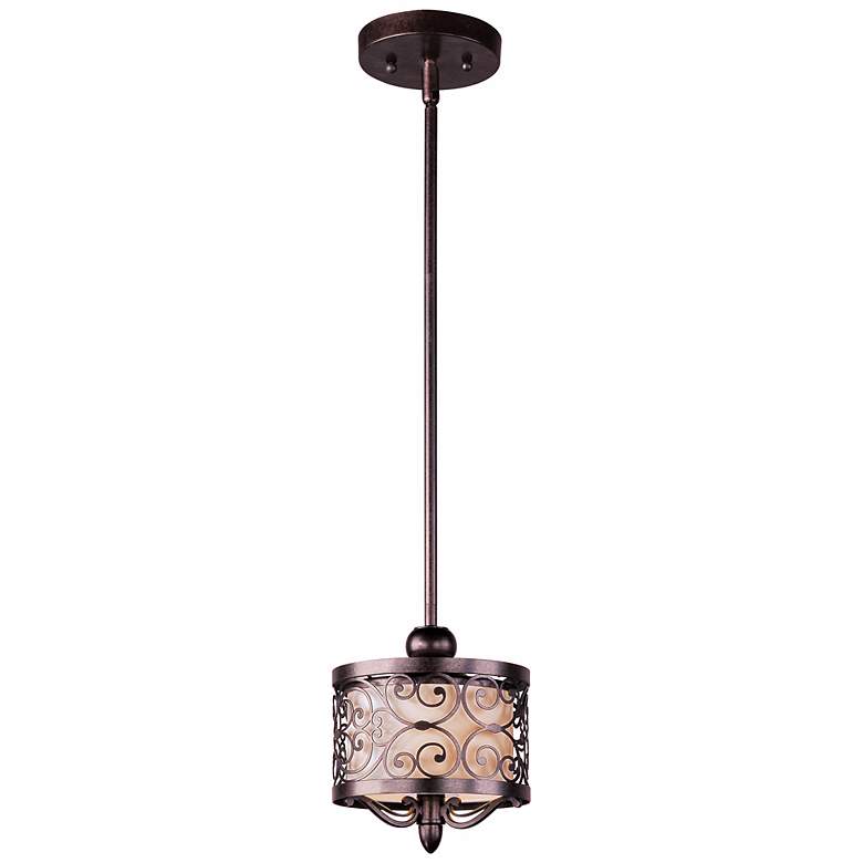 Maxim Mondrian 13" High Umber Bronze Mini Pendant Light