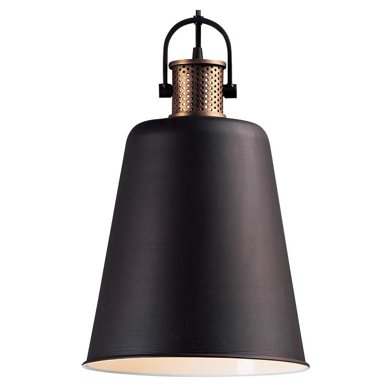 Maxim Sedona 9 3/4"W Bronze and Antique Brass Mini Pendant