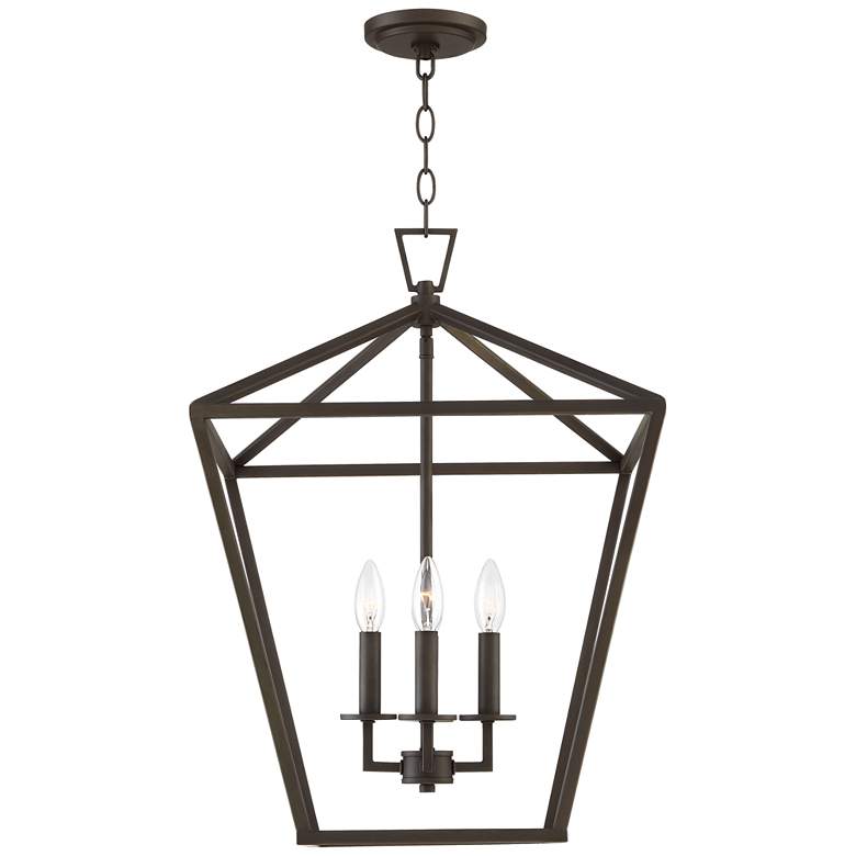 Medford 17 1/2" Wide Semi Gloss 4-Light Entry Pendant