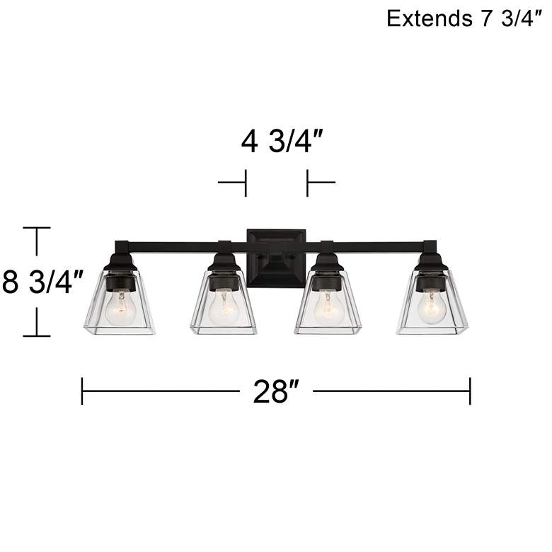 Mencino 28" Wide Satin Glass Bath Light