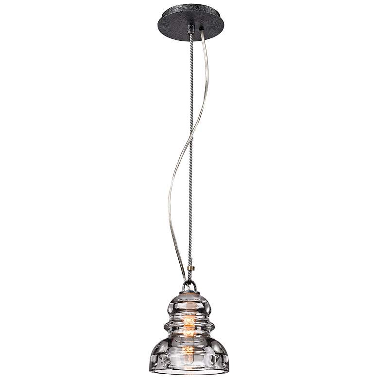 Menlo Park 5 3/4" Wide Old Silver Mini Pendant Light