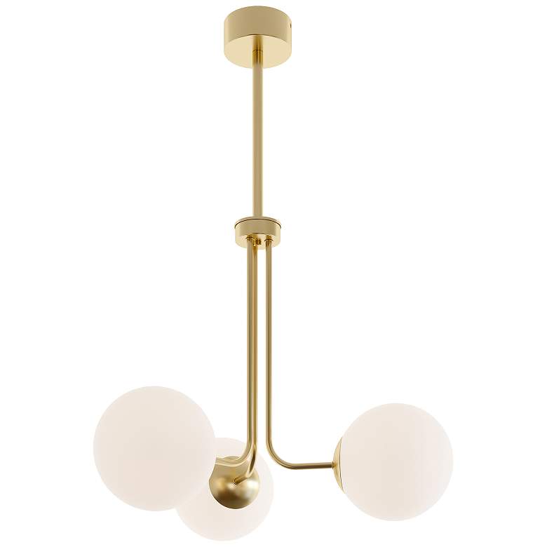 Metropolitan 27" Satin Brass LED Pendant