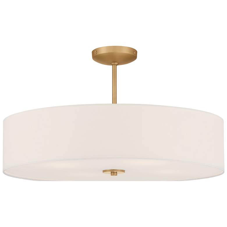 Mid Town 24" LED Pendant or Semi-Flush - Antique Brushed Brass