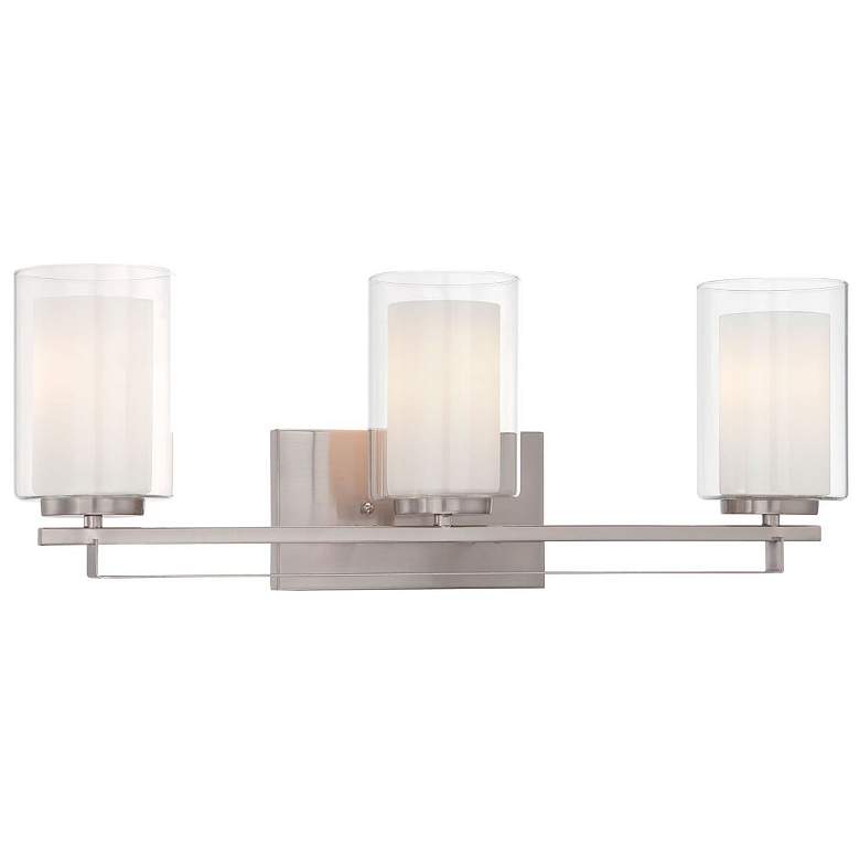 Minka-Lavery Parsons Studio 3-Light Brushed Nickel Bath Bar