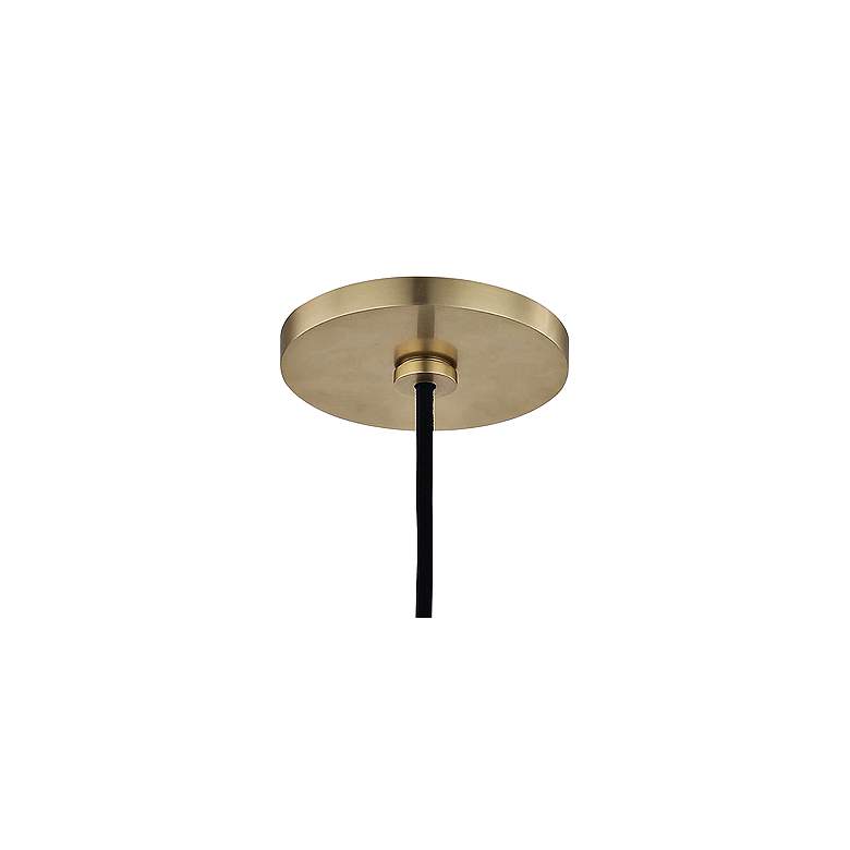 Mitzi Angie 4 1/2" Wide Aged Brass LED Mini Pendant