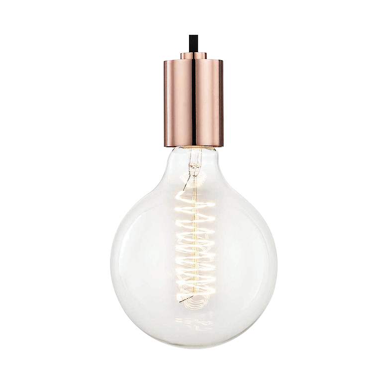 Mitzi Ava 5" Wide Polished Copper Mini Pendant