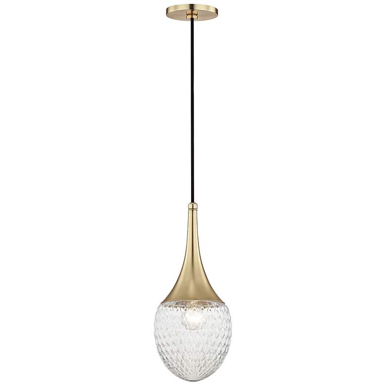 Mitzi Bella 6 3/4" Wide Aged Brass Mini Pendant