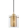 Mitzi Elanor 5 1/2"W Polished Nickel w/ Glass Mini Pendant
