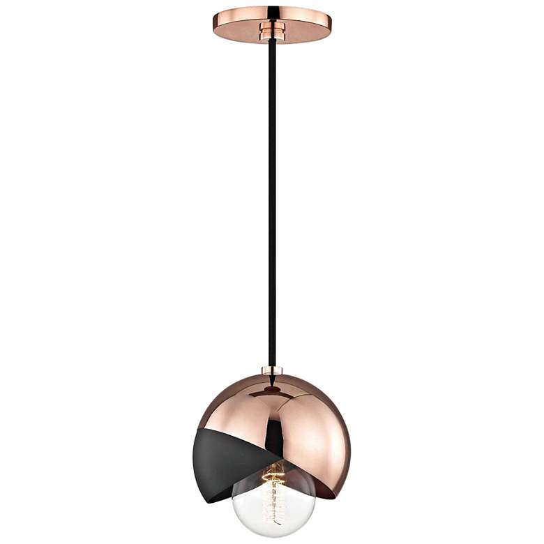 Mitzi Emma 6" Wide Polished Copper Mini Pendant