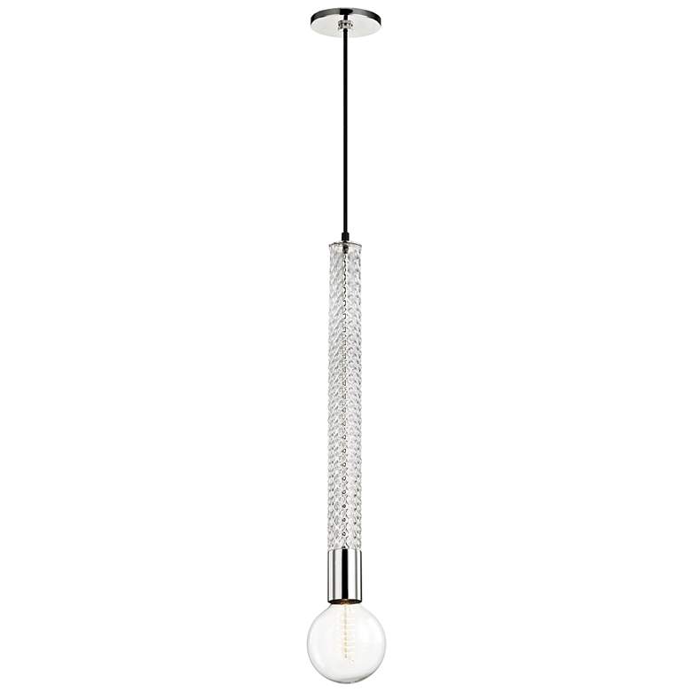 Mitzi Pippin 5" Wide Polished Nickel Mini Pendant