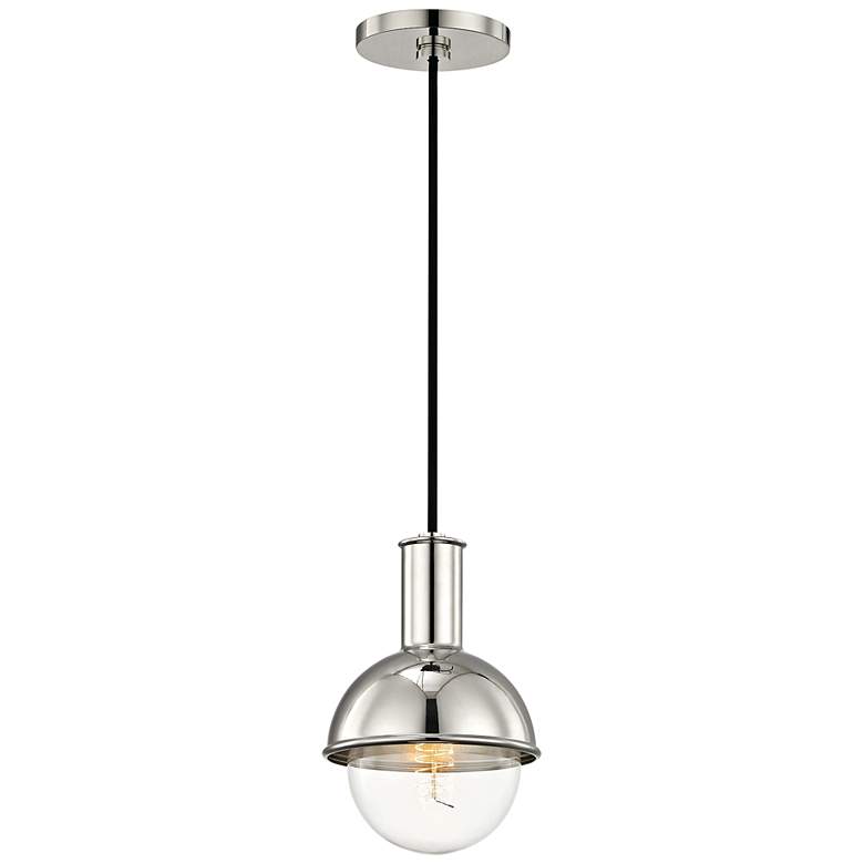 Mitzi Riley 6 1/4" Wide Polished Nickel Mini Pendant