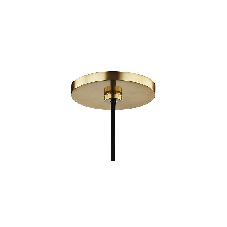 Mitzi Sloan 7" Wide Aged Brass Mini Pendant
