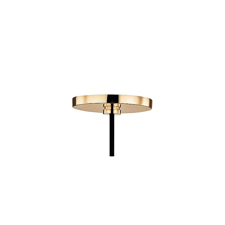 Mitzi Via 5" Wide Polished Brass and Black Mini Pendant