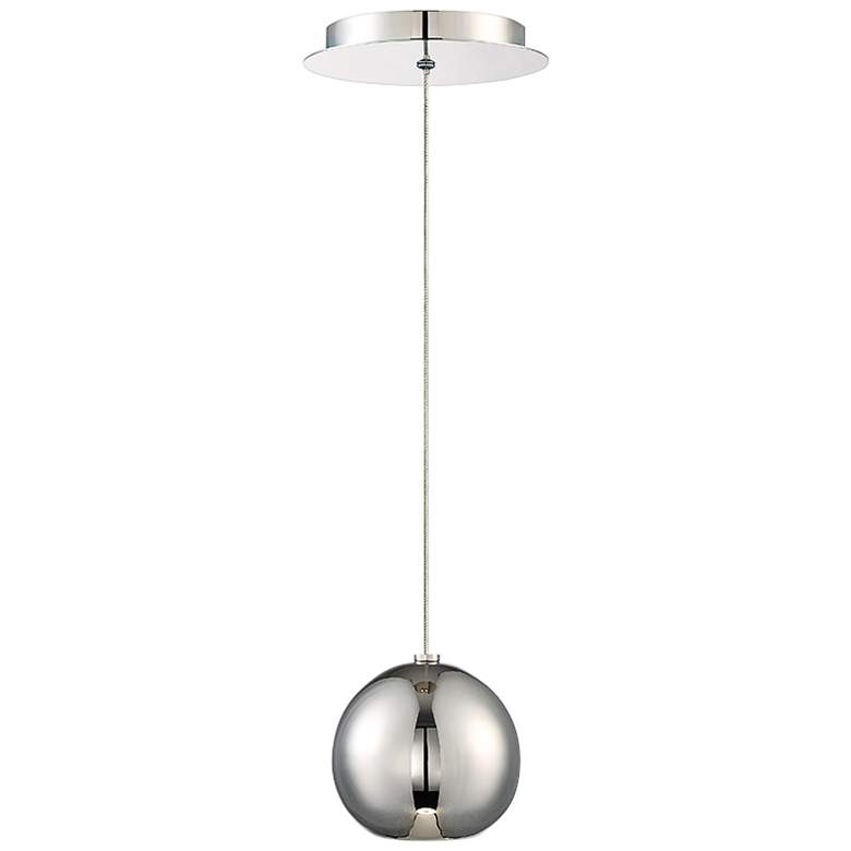 Modern Forms Acid 4" Wide Polished Nickel LED Mini Pendant