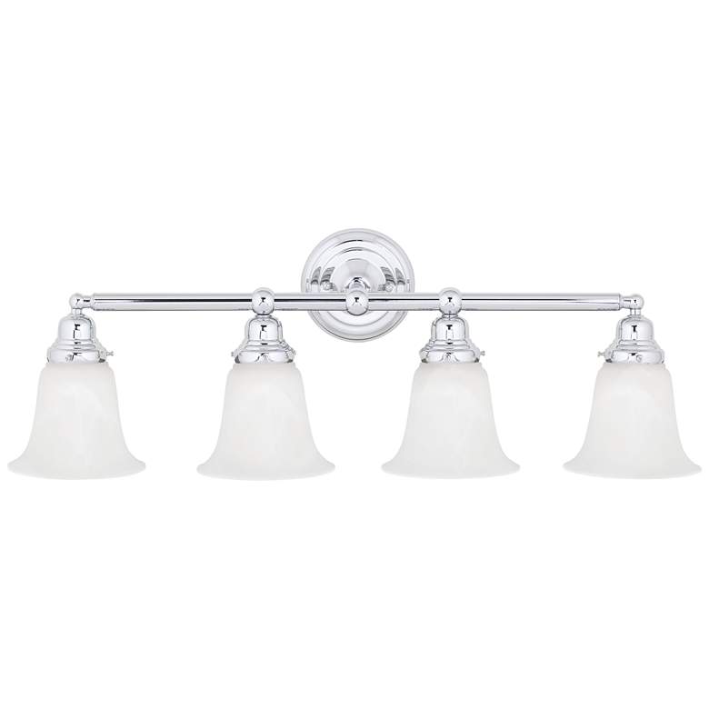 Nakia 26" Wide Chrome 4-Light Bath Light
