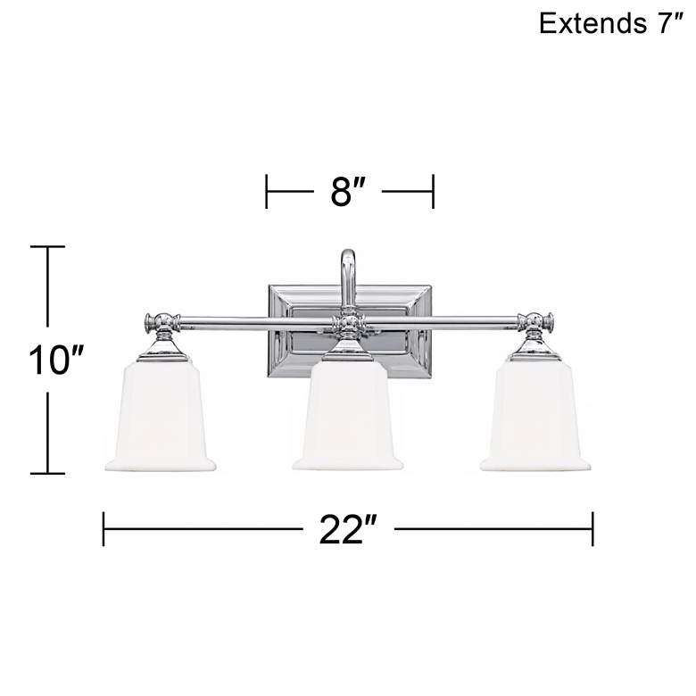 Nicholas Collection Brushed 22" Wide Bathroom Light