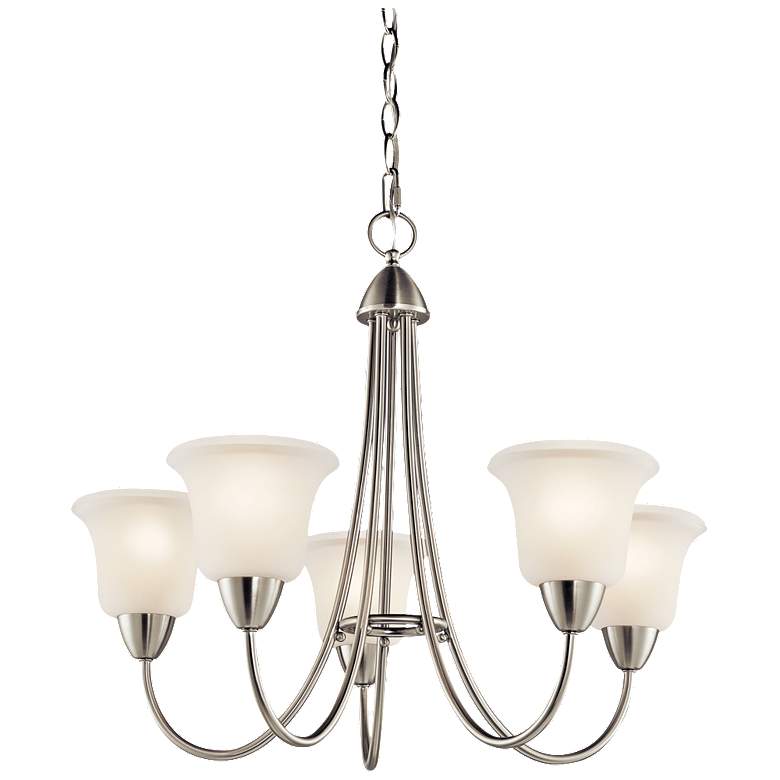 Nicholson Brushed Nickel Chandelier 5Lt