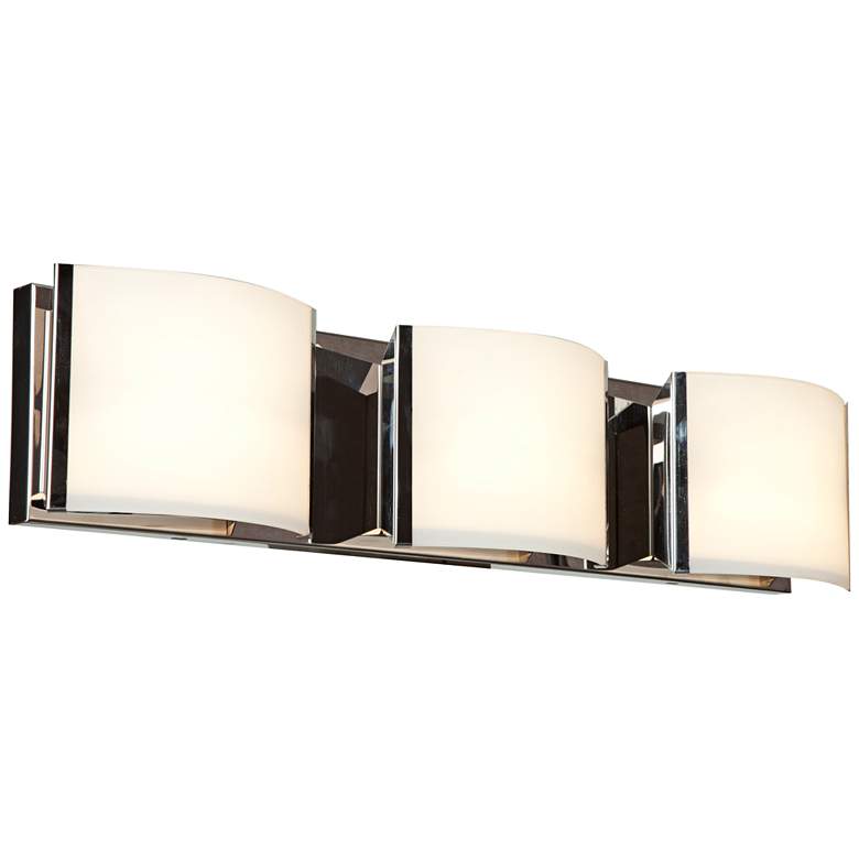 Nitro 25 1/4" Wide Brushed Steel 3-LED Bath Light
