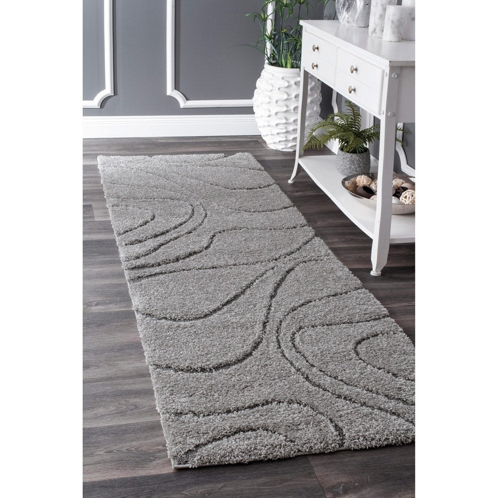 Dark Gray Soft Plush Shag Area Rug