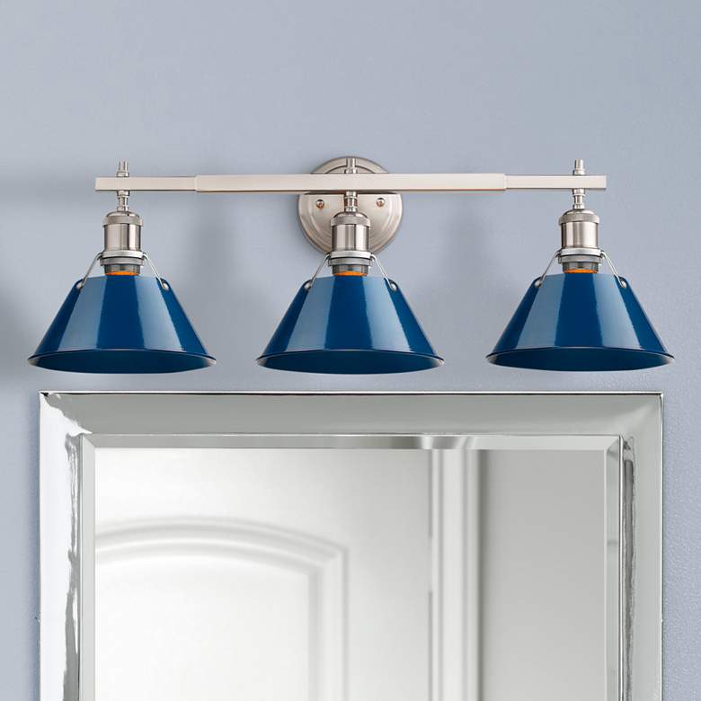 Orwell 27 1/4" Wide Glass 3-Light Bath Light