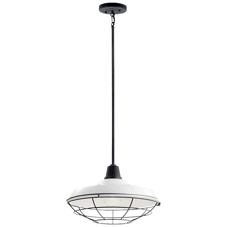 Pier 16" Convertible Pendant White