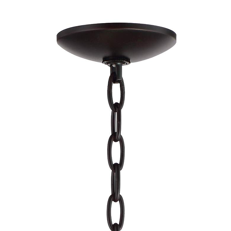 Possii Euro Ayoura 20" Wide Wood Grain 4-Light LED Pendant Chandelier