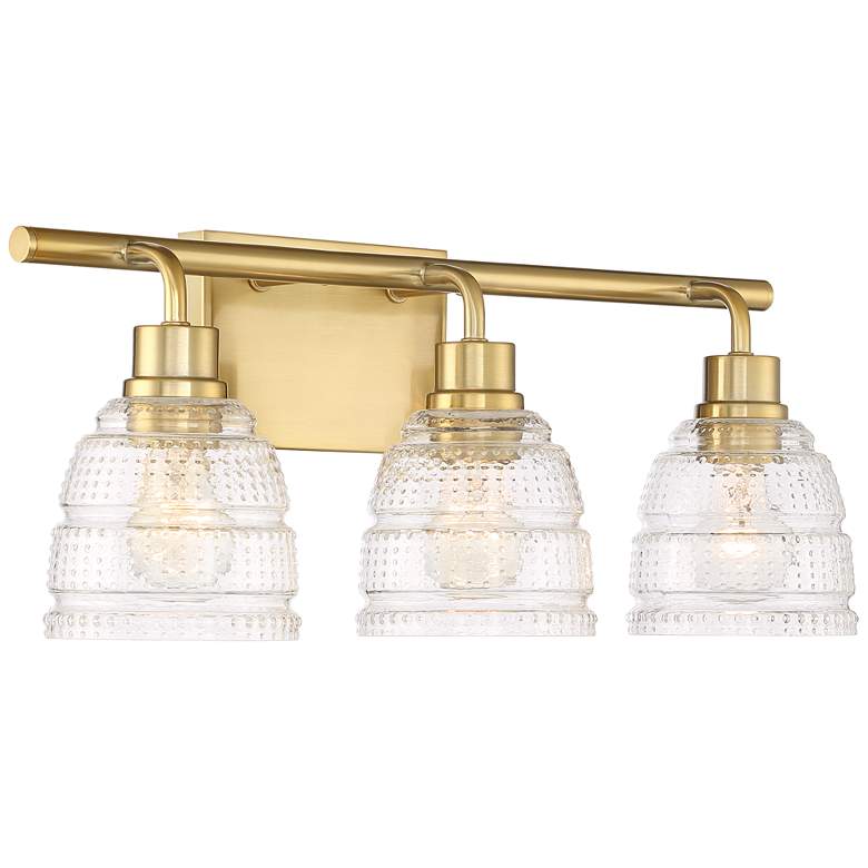 Aislinn 22" Wide Nickel 3-Light Bath Light