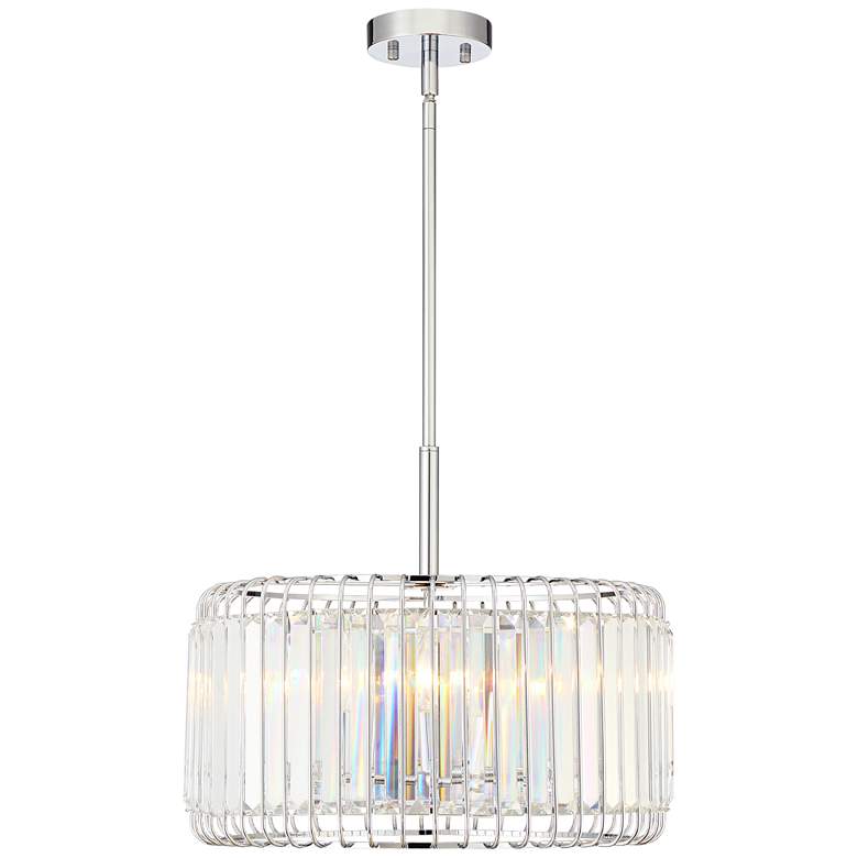 Possini Euro Deacon 18" Wide Crystal 4-Light Pendant