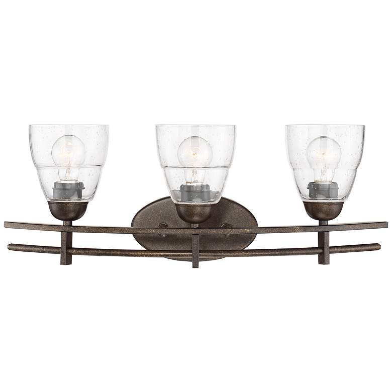 Possini Euro Deco 23 1/2" Wide 3-Light Bronze Bath Light