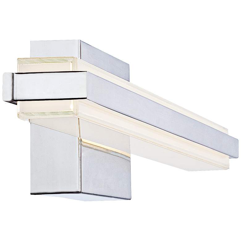 Possini Euro Eloe Chrome 31 1/4" Wide Linear LED Bath Light