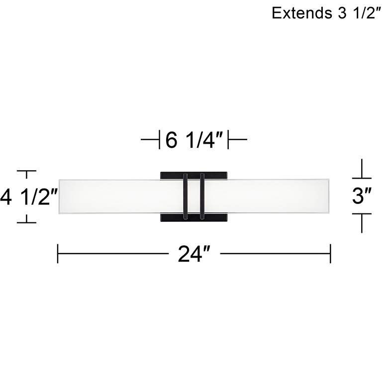 Exeter 24" Wide LED Bathroom Vanity Light