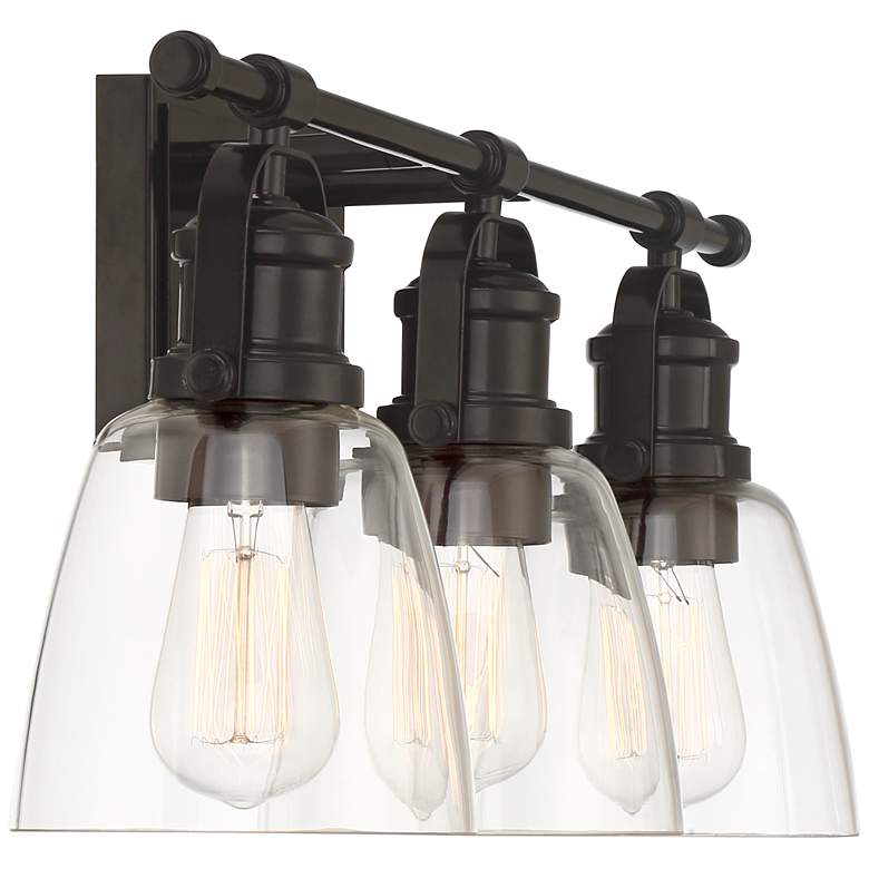 Kalen 23 1/2" Wide 3-Light Bronze Bath Light