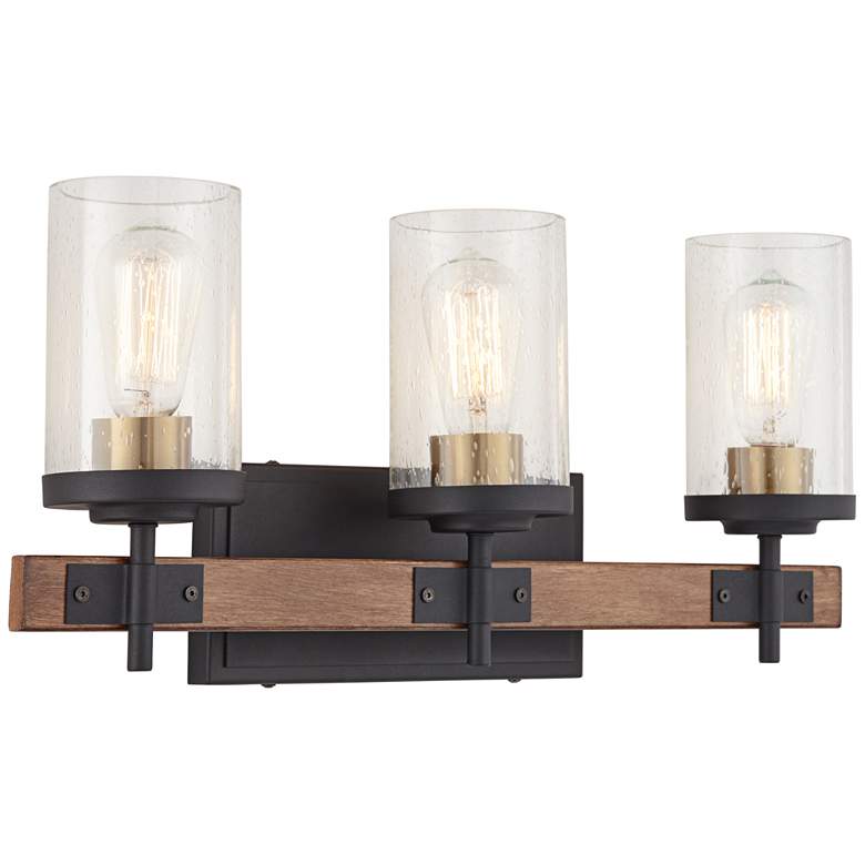 Possini Euro Kata 22" Wide Mixed Metals 3-Light Bath Light