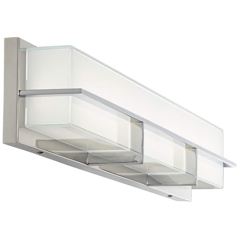 Possini Euro Linx 33 1/2" Wide Chrome Linear LED Bath Light