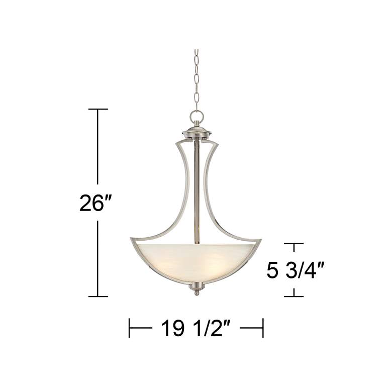 Possini Euro Milbury 19 1/2" Wide Bowl Pendant Chandelier