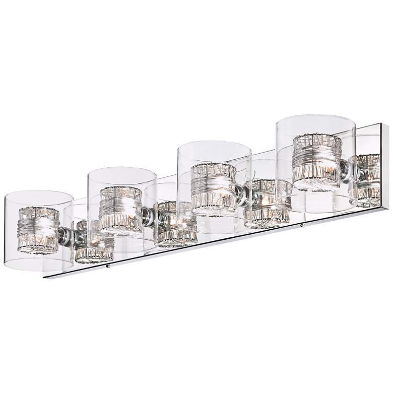 Wrapped Wire 30 3/4" Wide Gold Bathroom Light