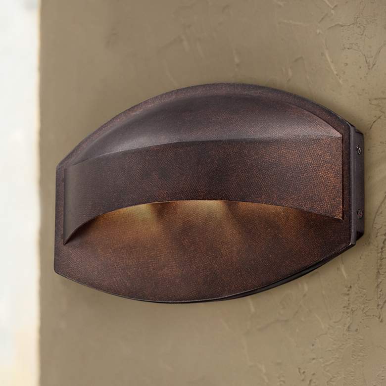Possini Euro Xane 11" Wide Bronze Dark Sky LED Wall Light