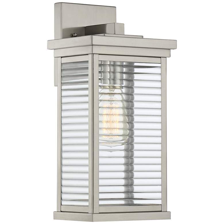 Quoizel Gardner 14 1/2"H Stainless Steel Outdoor Wall Light