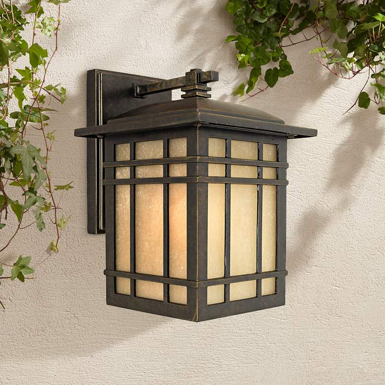 Quoizel Hillcrest 10" High Bronze Outdoor Wall Light