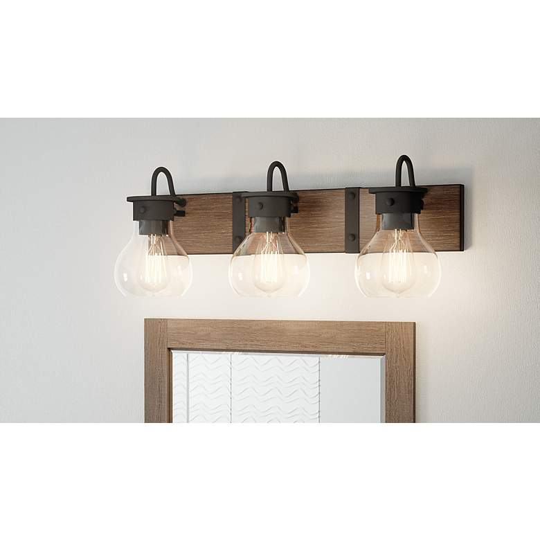 Quoizel Maverick 24" Wide Earth Black Bath Light
