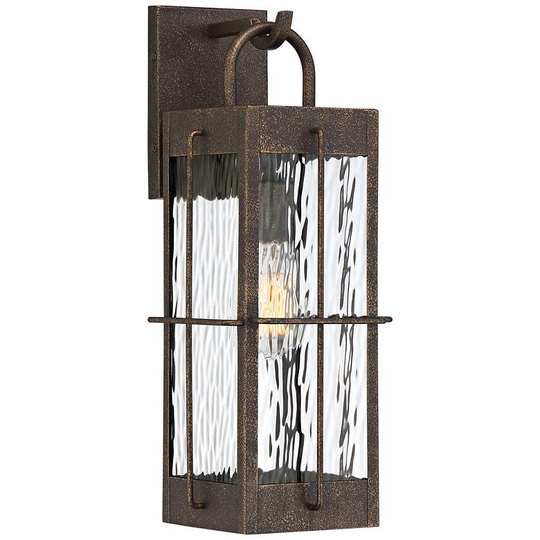 Quoizel Ward 17 3/4" High Gilded Bronze Outdoor Wall Light