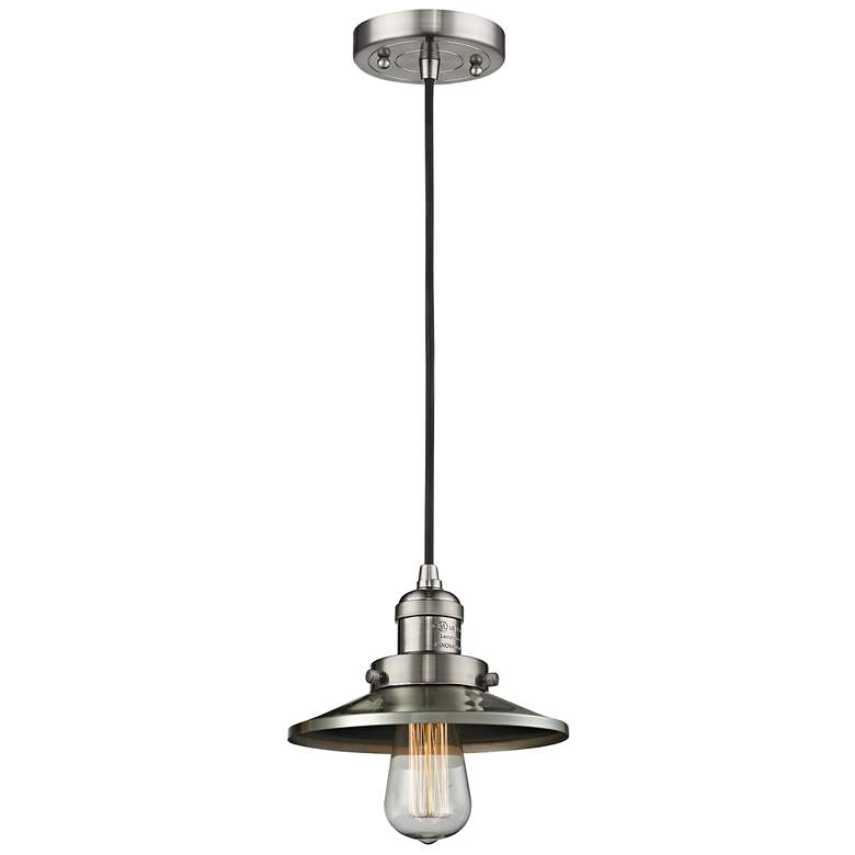 Railroad 8" Wide Oil-Rubbed Mini Pendant
