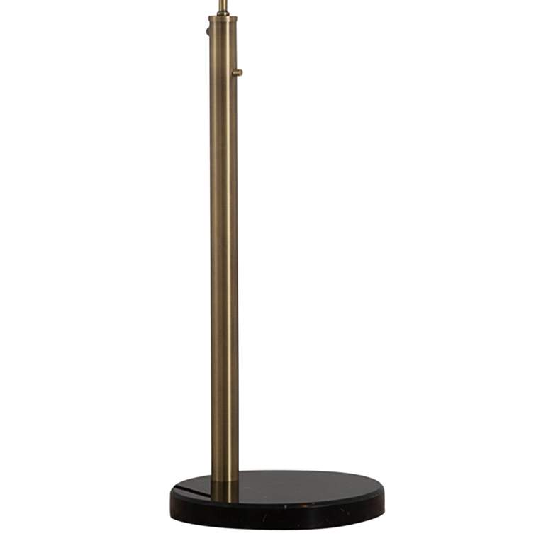 Rancho Mirage Weathered Brass Metal Arc Floor Lamp