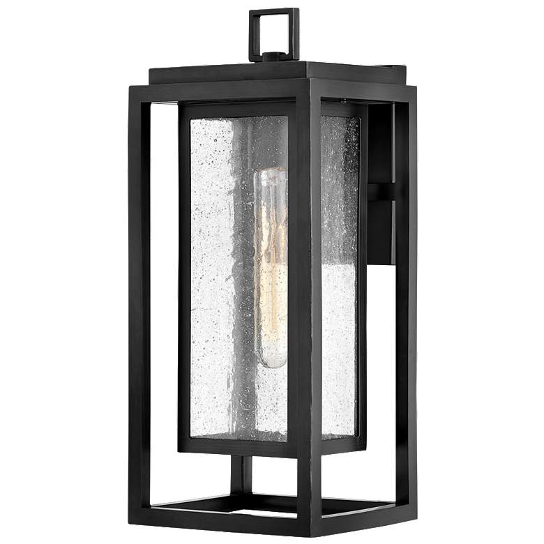 Republic 16" High Black 3 Watts Outdoor Wall Light