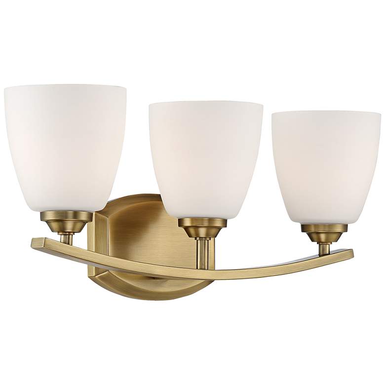 Richter 22" Wide Glass 3-Light Bath Light