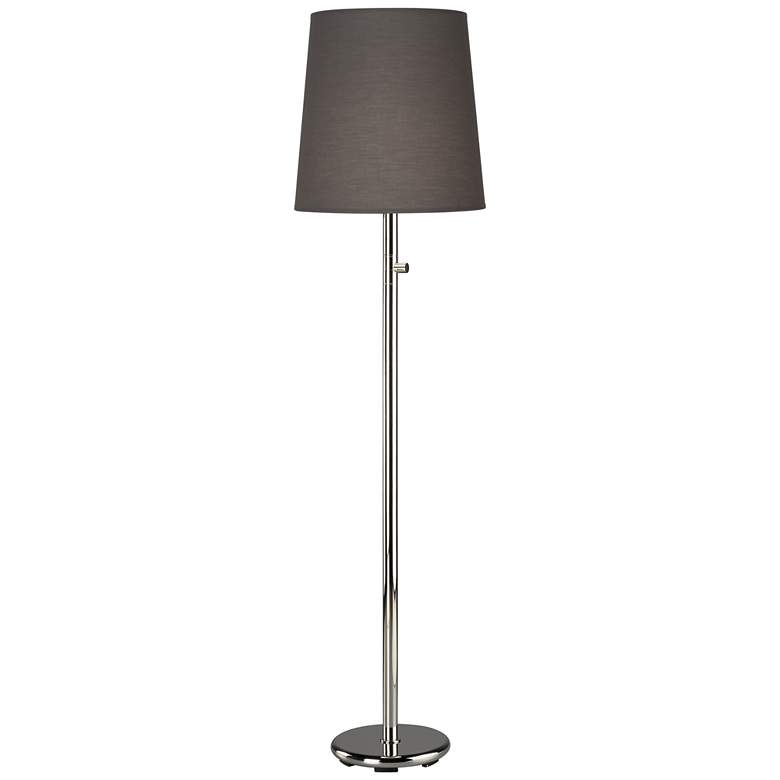 Rico Espinet Buster Chica Floor Lamp 62" Nickel w/Grey Fabric Shade