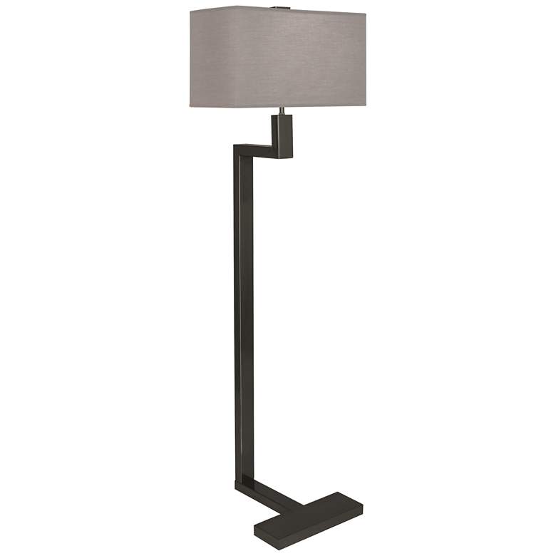 Robert Abbey Doughnut Floor Lamp 53" w/ Grey Fabric Shade