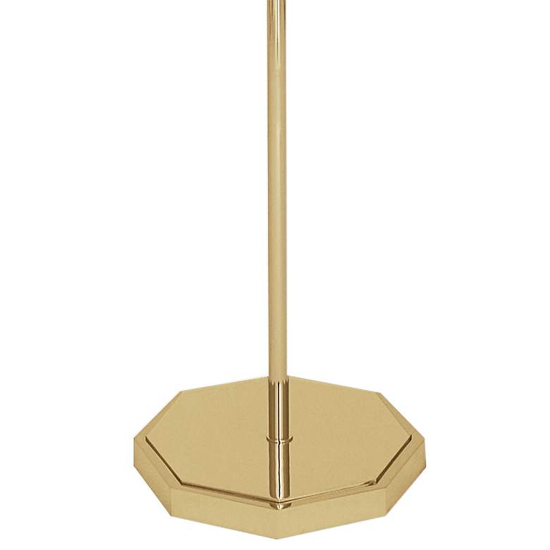 Robert Abbey Kate Brass Floor Lamp with Vintage Wine Shade